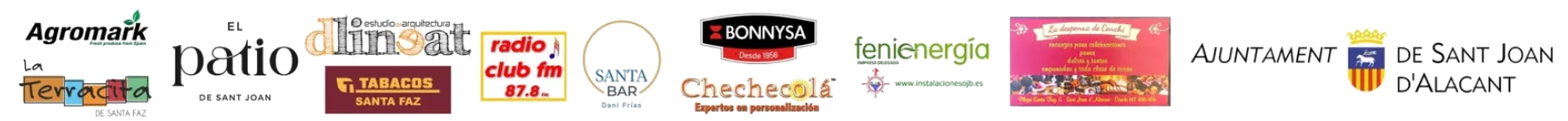 Logos de los colaboradores de las fiestas de San Antonio